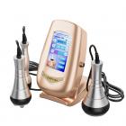 3in1 40K RF Cavitation Machine (rose gold), Body Sculpting Slimming Device, 3 Massage Heads for Belly Fat, Waist, Arm, Leg, Butt, Plug Charge