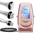 3in 1 40K RF-Cavitatieapparaat Roze met 3 Massagekoppen – Afslankapparaat voor Lichaamscontouring en Buikvet, Taille, Armen, Benen en Billen, met Netvoeding