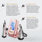 3in 1 40K RF-Cavitatieapparaat Roze met 3 Massagekoppen – Afslankapparaat voor Lichaamscontouring en Buikvet, Taille, Armen, Benen en Billen, met Netvoeding