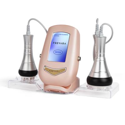 Máquina de cavitación RF 3 en 1 de 40K (rosa), dispositivo de adelgazamiento y modelado corporal, 3 cabezales de masaje para reducir la grasa abdominal, cintura, brazos, piernas y glúteos, con carga rápida.