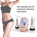 3in1 40K RF Cavitation Machine (pink), Body Sculpting Slimming Device, 3 Massage Heads for Belly Fat, Waist, Arm, Leg, Butt, Plug Charge