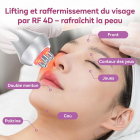 Appareil de Radiofréquence Machine de Ultrasonique Cavitation, 4en1 80 kHz Machine Lipocavitation– Appareil de minceur et remodelage du corps pour visage, bras, taille, ventre et jambes
