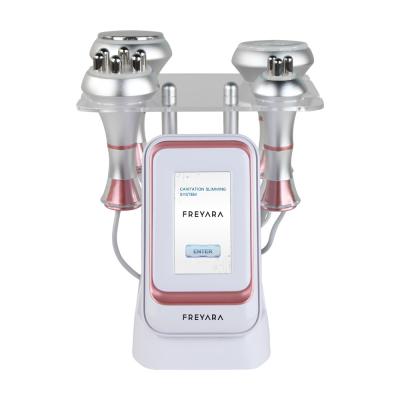 4-in-1 80 kHz radiofrequentie vacuüm ultrasone cavitatiemachine, afslank- en vormapparaat voor gezicht, armen, taille, buik en benen