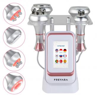 4in1 80Khz Radio-frequency Vacuum Ultrasonic Cavitation Machine, Body Slimming Sculpting Device for Face, Arm, Waist, Belly, Leg