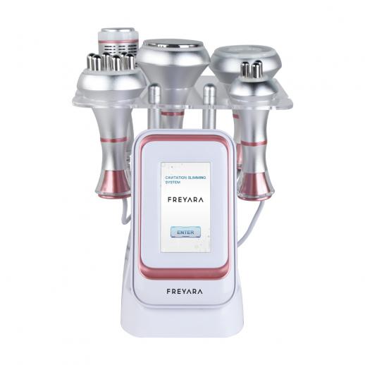 Machine de lipocavitation 5-en-1 RF 80 kHz avec aspiration – Cavitation ultrasonique minceur pour visage, bras, taille, ventre et jambes