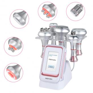 5in1 80KHz Ultraschall Kavitation Radiofrequenz Gerät – Vakuum RF Body Slimming Gerät zur Körperformung für Bauch, Taille, Beine, Arme & Gesicht