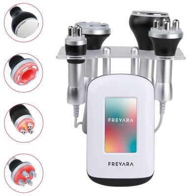 Máquina de cavitación ultrasónica por radiofrecuencia de 80 kHz 4 en 1, dispositivo para adelgazar y moldear el cuerpo: rostro, brazos, cintura, abdomen y piernas.