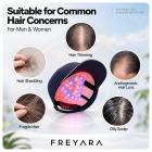 FREYARA Light Therapy Cap for Hair Growth, 70 LED Lamps, Massage your scalp, Red & Blue Light Therapy, Hair Regrowth System for Men & Women