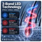 FREYARA Light Therapy Cap for Hair Growth, 70 LED Lamps, Massage your scalp, Red & Blue Light Therapy, Hair Regrowth System for Men & Women
