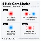 FREYARA Light Therapy Cap for Hair Growth, 70 LED Lamps, Massage your scalp, Red & Blue Light Therapy, Hair Regrowth System for Men & Women