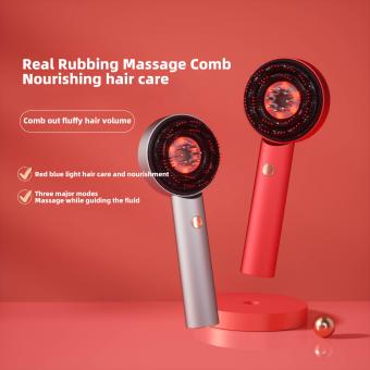 Soothe Your Scalp, Grow Your Hair–Upgrade Red & Blue Light Therapy Massager with Shiatsu Kneading for Hair Regrowth & Scalp Relaxation Soothe Your Scalp, Grow Your Hair–Upgrade Red & Blue Light Therapy Massager with Shiatsu Kneading for Hair Regrowth & Scalp Relaxation