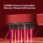 Verbesserter 3in1 Kopfhaut-Massagekamm mit Shiatsu-Knetmassage für Haarwachstum und gesunde Kopfhaut mit Rot-, Blau- und Infrarotlichttherapie, ätherischem Ölspender, Tiefenmassage zur Muskelentspannung und IPX7 Wasserdichtigkeit
