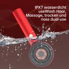 Verbesserter 3in1 Kopfhaut-Massagekamm mit Shiatsu-Knetmassage für Haarwachstum und gesunde Kopfhaut mit Rot-, Blau- und Infrarotlichttherapie, ätherischem Ölspender, Tiefenmassage zur Muskelentspannung und IPX7 Wasserdichtigkeit