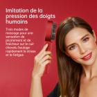 Brosse de Massage du Cuir Chevelu avec étanchéité IPX7, Peigne de massage du cuir chevelu à lumière rouge, bleue et infrarouge pour Détente du Cuir Chevelu Soins Capillaires Spa