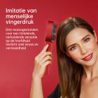 Hoofdhuidmassageborstel met rood blauw en Infrarood licht, multifunctionele hoofdhuidmassageborstel met olie-applicator, IPX7 Waterdicht