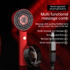 Hoofdhuidmassageborstel met rood blauw en Infrarood licht, multifunctionele hoofdhuidmassageborstel met olie-applicator, IPX7 Waterdicht