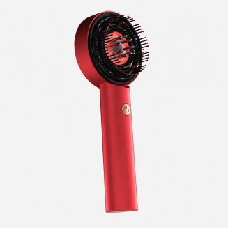 Hoofdhuidmassageborstel met rood blauw en Infrarood licht, multifunctionele hoofdhuidmassageborstel met olie-applicator, IPX7 Waterdicht