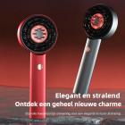 Hoofdhuidmassageborstel met rood blauw en Infrarood licht, multifunctionele hoofdhuidmassageborstel met olie-applicator, IPX7 Waterdicht