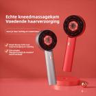 Hoofdhuidmassageborstel met rood blauw en Infrarood licht, multifunctionele hoofdhuidmassageborstel met olie-applicator, IPX7 Waterdicht