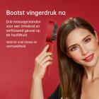 Hoofdhuidmassageborstel met rood blauw en Infrarood licht, multifunctionele hoofdhuidmassageborstel met olie-applicator, IPX7 Waterdicht