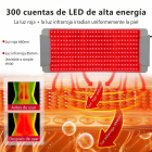 Almohadilla de terapia de luz roja para todo el cuerpo Panel flexible de fototerapia LED Dispositivo profesional multifuncional de terapia de luz roja.