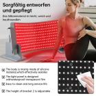 62*25.5cm Rotlicht-Therapie-Matte mit Flexiblen LED-Rotlicht-Panels für Schmerzlinderung und Komfort, Ideal für Verschiedene Anwendungen