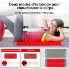 Tapis de Thérapie par Lumière Rouge, Lumière rouge de 630nm, Lumière infrarouge proche de 850nm Ceinture de Thérapie, pour le taille, dos, genoux, visage