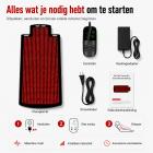 FREYARA Grote 190 × 80 cm Roodlichttherapie Mat met 1300 LEDs – 660nm + 850nm Rood- en Infraroodlichttherapie voor Lichaam, Rug, Taille, Schouders, Knieën en Gewrichten, Pijnverlichting en Verbeterde Slaap