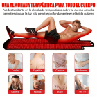 Almohadilla grande de terapia de luz roja de 180 × 80 cm La terapia de infrarrojos alivia el dolor de espalda, cintura, hombros y articulaciones de las rodillas Mejora la calidad del sueño.