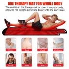 190*80cm Large Red Light Therapy Mat,1300 LEDs 660nm+850nm Infrared Light Therapy for Body Back Waist Shoulder Knee Joint Pain Relief,improved Sleep