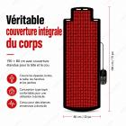 190 x 80cm Grand tapis de luminothérapie rouge, 1300 LED Tapis de thérapie par lumière infrarouge pour tout le corps, Lumière Rouge Thérapie de 660nm et 850nm soulagement de la douleur articulaire et amélioration du sommeil