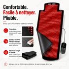 190 x 80cm Grand tapis de luminothérapie rouge, 1300 LED Tapis de thérapie par lumière infrarouge pour tout le corps, Lumière Rouge Thérapie de 660nm et 850nm soulagement de la douleur articulaire et amélioration du sommeil
