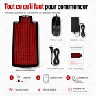 190 x 80cm Grand tapis de luminothérapie rouge, 1300 LED Tapis de thérapie par lumière infrarouge pour tout le corps, Lumière Rouge Thérapie de 660nm et 850nm soulagement de la douleur articulaire et amélioration du sommeil