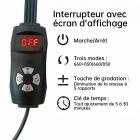 Lampe Infrarouge Avec Support, 660nm & 850nm Red Light Therapy, Lampe de Lumière Rouge Thérapie à 4 Têtes avec Minuteur et Col de Cygne Flexible, pourle visage, Les Épaules, Le Dos Et Les Jambes