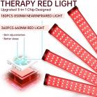 2 Wavelength Full-Body Infrared LED Red Light Therapy Panel, 4-Head Device with 660nm & 850nm Near Infrared for Face, Muscle, Body & Skin Treatment