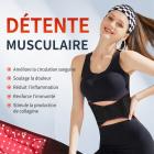 Ceinture de thérapie par lumière rouge, 660nm 850nm Luminothérapie Lampe Infrarouge, LED Red Light Therapy soulageant la fatigue et la douleur