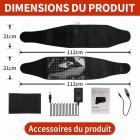 Ceinture de thérapie par lumière rouge, 660nm 850nm Luminothérapie Lampe Infrarouge, LED Red Light Therapy soulageant la fatigue et la douleur