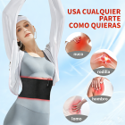 Cinturón vibratorio para terapia con luz roja Alivia la fatiga, el dolor y la inflamación Favorece la circulación sanguínea Dispositivo para terapia de relajación muscular.