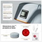 120 LED Casquette de Luminothérapie Capillaire, Approuvé FDA, Lumiere Rouge Therapie Casquette Laser de Repousse Capillaire, Stimule Croissance Cheveux