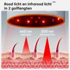 120-LED Roodlicht therapie haargroeikap, FDA-certificering haargroeikap voor mannen en vrouwen, Laserlichttherapiekap voor Haaruitvalbehandeling.Plug-in-stijl.