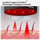 120 LED Casquette de Luminothérapie Capillaire, Approuvé FDA, Lumiere Rouge Therapie Casquette Laser de Repousse Capillaire, Stimule Croissance Cheveux