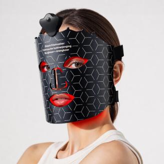 Draadloos 7-Kleuren LED-Lichttherapie Siliconen Gezichtsmasker – 80 LED-Lampjes met 240 Chips