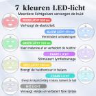 Draadloos 7-Kleuren LED-Lichttherapie Siliconen Gezichtsmasker – 80 LED-Lampjes met 240 Chips
