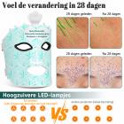 Draadloos 7-Kleuren LED-Lichttherapie Siliconen Gezichtsmasker – 80 LED-Lampjes met 240 Chips