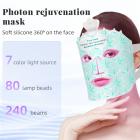 7-Color LED Light Therapy Silicone Face Mask Wireless Design, 80 LED Beads,240 Chips