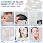 Máscara facial y cervical de silicona con LED de 7 colores, con 103 cuentas LED y 309 chips LED.