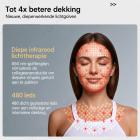 Uitgebreide anti-agingbehandeling: 4-kleuren LED-lichttherapie siliconenmasker voor versteviging en verheldering van gezicht en hals, 480 LED-parels