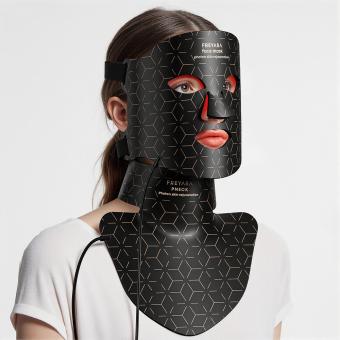 4-Farbige LED-Lichttherapie Silikonmaske für Gesicht und Hals – Vollständige Anti-Aging-Behandlung zur Straffung und Aufhellung mit 480 LED-Lichtern