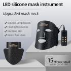Comprehensive Anti-Aging Treatment:4-Color LED Light Therapy Silicone Mask for Face and Neck Firming and Brightening, 480 LED Beads