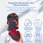 4-Farbige LED-Lichttherapie Silikonmaske für Gesicht und Hals – Vollständige Anti-Aging-Behandlung zur Straffung und Aufhellung mit 480 LED-Lichtern